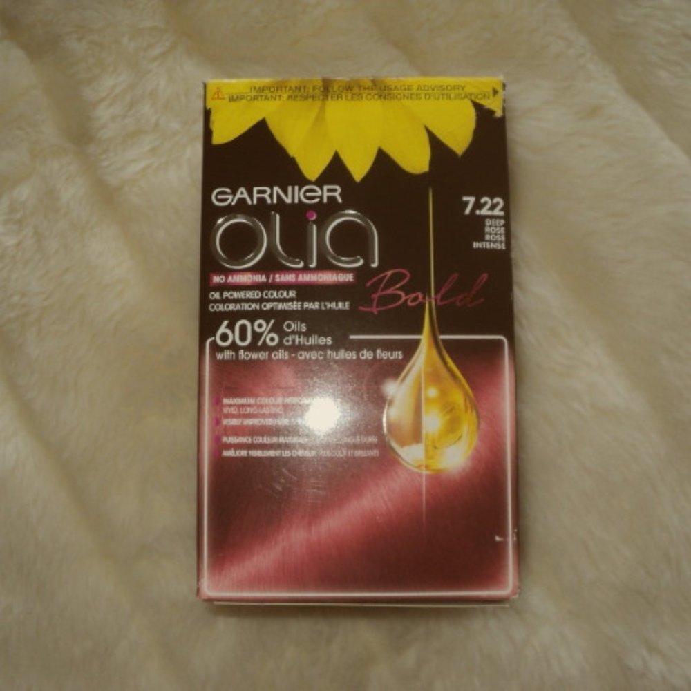 Garnier OLIA 7.22  DEEP ROSE PINK Hair Colour